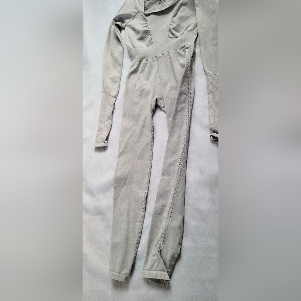 NWT!Free People Yoga/Activewear Good Karma Long Sleeve Women's Y2k Jumpsuit XS/S - Picture 12 of 17